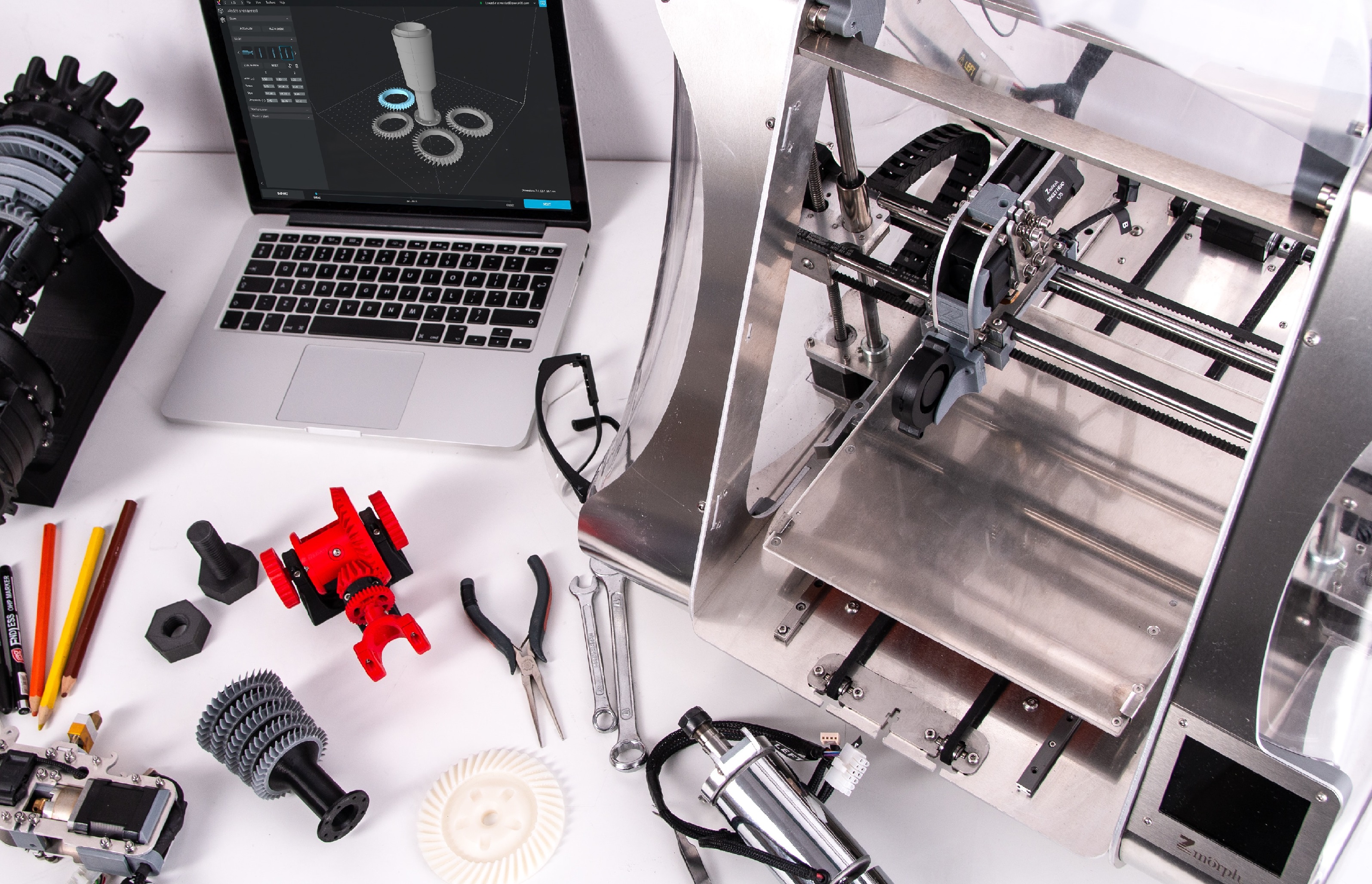 imprimante 3D et accessoires pour production visières
